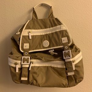 Authentic two tone Tory Burch Nylon Backpack